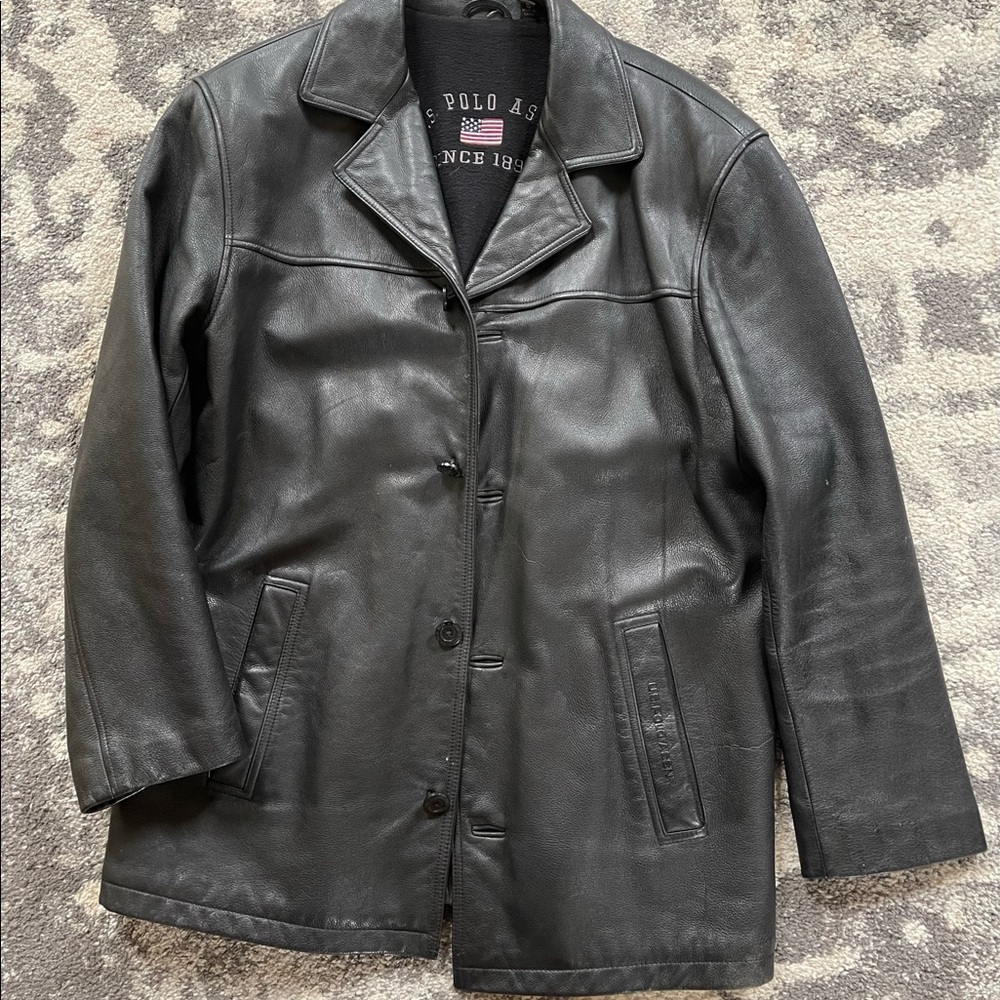 Genuine leather jacket Mens S fits like (M-L)